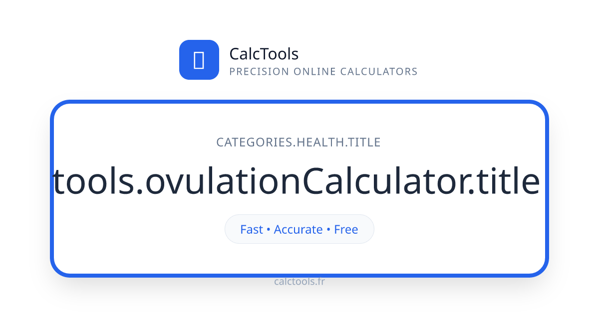 Free Ovulation Calculator – Fertile Window Service | CalcTools (2026 ...